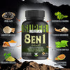 8 En 1 Cápsulas - Shilajit Ashwagandha Rhodiola Rosea Panax y Ginseng - 120 Cápsulas
